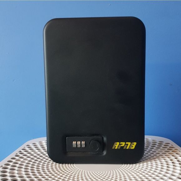 A Metal Combination Lock Box, Solid Steel Gun Safe with 3 Digits Combinati… - Picture 10 of 11